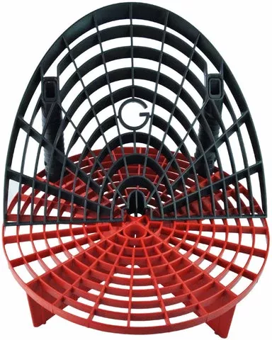 The Grit Guard Insert With Washboard Combo Pack (Black/ Red)