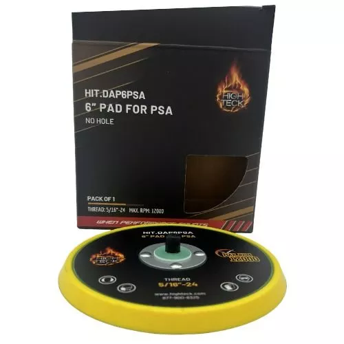 HIGH TECK 6″ DIA STICKY BACKUP PAD FOR PALM SANDER | 5/16″-24 THREAD