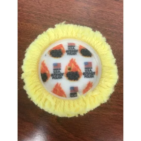 High Teck 731GY 3″ Wool Polishing Pads — 2/Pack