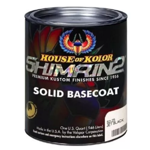 HOUSE OF KOLOR S2-25 JET BLACK UNIVERSAL BASECOAT, QUART