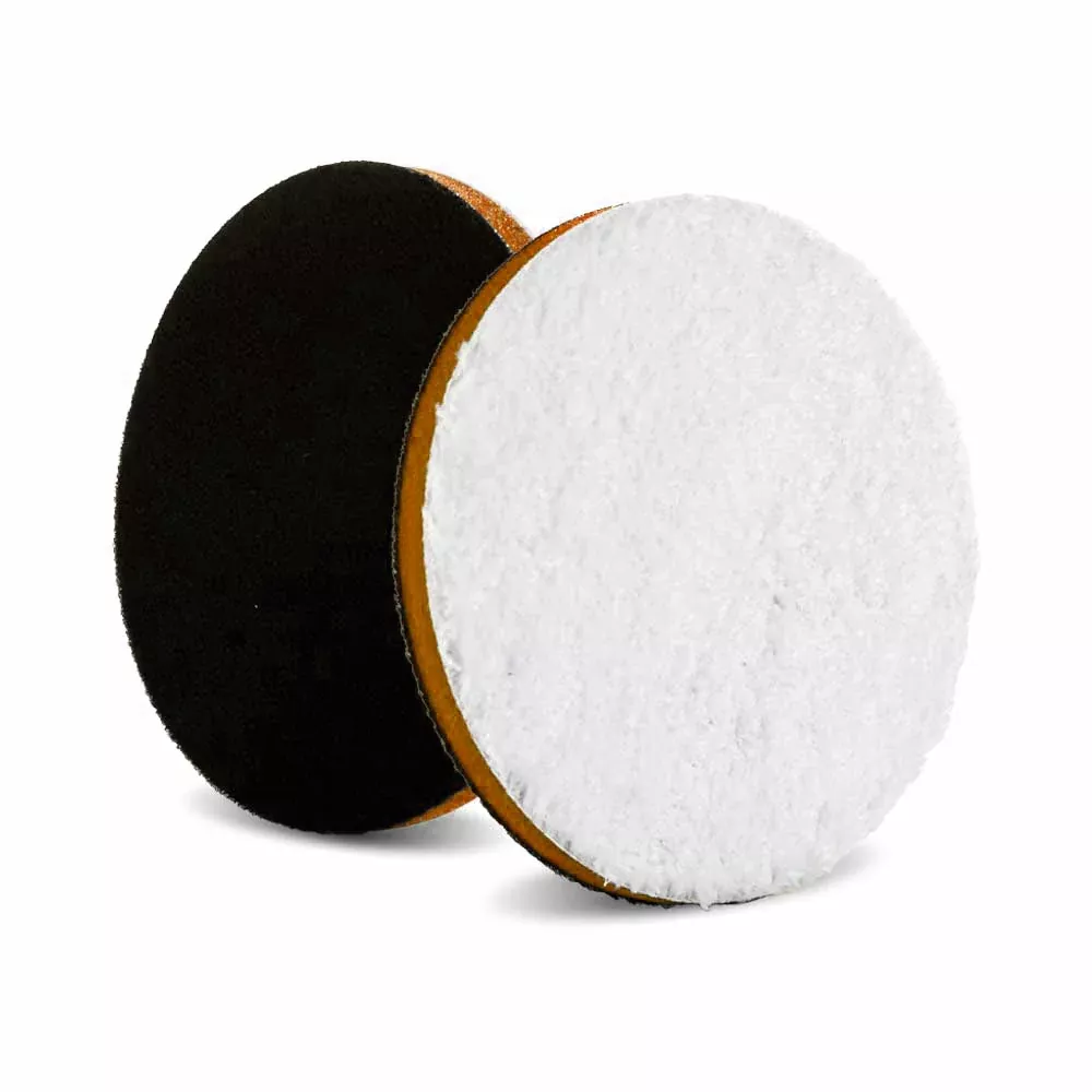 Lake Country Microfiber Light Cutting One Step Pad (OSP) - 5.25 inch - White/Orange