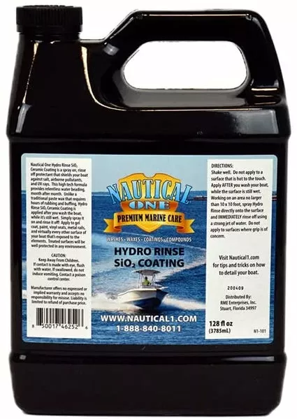 McKee’s 37 Nautical One Hydro Rinse SiO2 Ceramic Boat Coating | High Gloss Spray