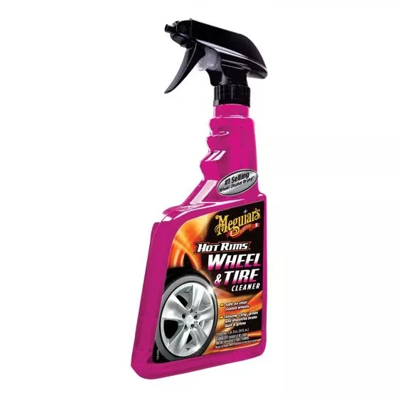 Meguiar’s Hot Rims™ G9524 Wheel and Tire Cleaner, 24 oz Aerosol Can, Clear, Liquid