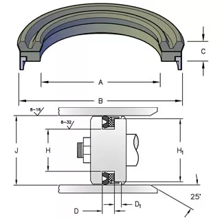 MUFN-UWO PISTON U-SEALS