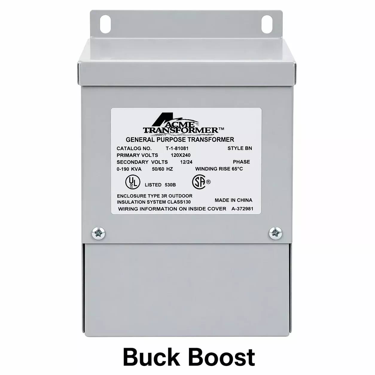 NCAT Furnace Buck/Boost