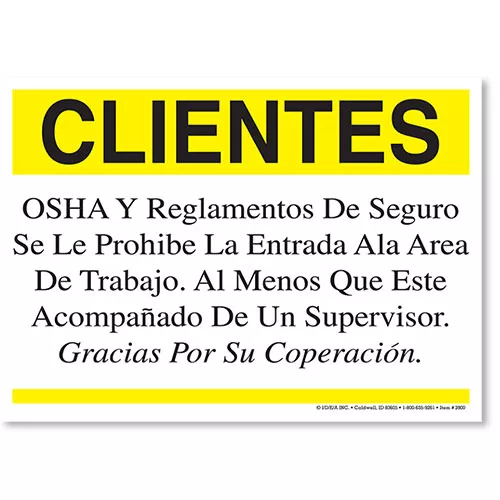 OSHA Regulations Spanish