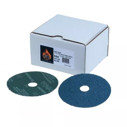 PREMIUM 5″ 24 GRIT ZIRCONIA SANDING DISC, 25 PK, HIGH TECK