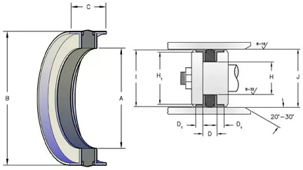 PSF PISTON SEAL ASSEMBLIES