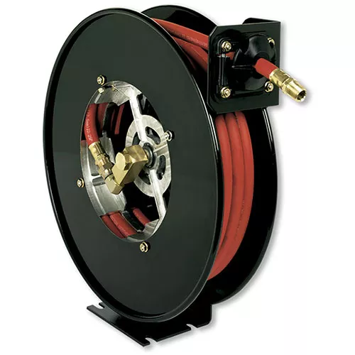 Retractable Reel with 50′ x 3/8″ PVC Hose