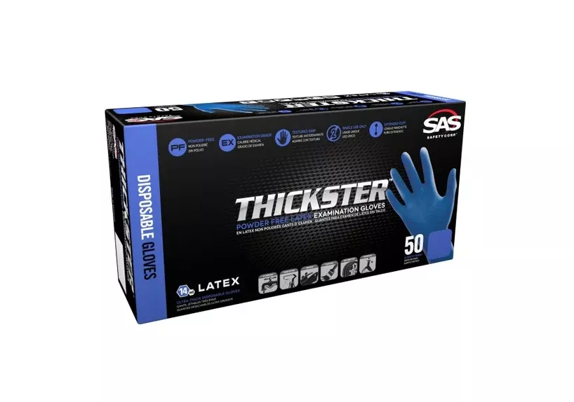 SAS Thickster Ultra Thick Disposable Gloves, 50 Gloves per box