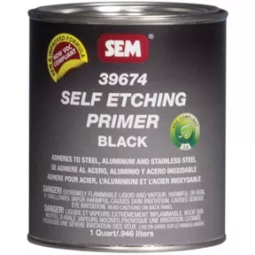 Self Etching Primer- Black Quart Can