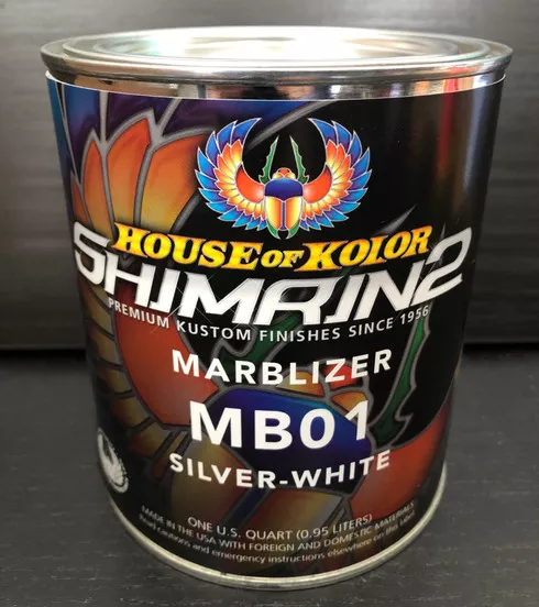 SILVER-WHITE MARBLIZER