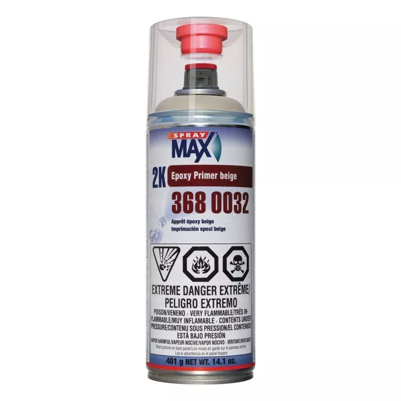 SprayMax 3680032 Universal 2K Epoxy Primer Filler, Beige