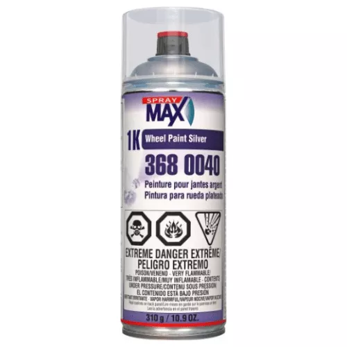 SPRAYMAX 3680040 SILVER QUICK DRY WHEEL PAINT, 10.9 OZ