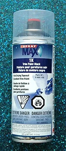 SprayMax 3680103 1K Trim Paint Matte Black