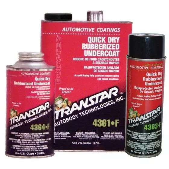 TRANSTAR 4361-F QUICK DRY RUBBERIZED BLACK UNDERCOAT, 1 GAL