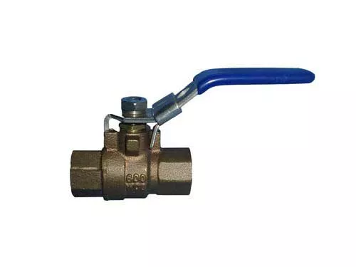 Tuff Grade TG-BBVT-1/2-L/O~1/2 Inch Brass Ball Shut-Off Valve Full Port Threaded With Locking Handle