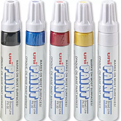 Uni Paint Oil-Based Marker Kit with 1/4″ Tip