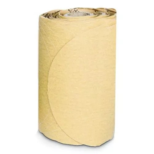 USC GOLD PRO 320 GRIT 6″ PSA SANDING DISC 080614, 100 PER ROLL