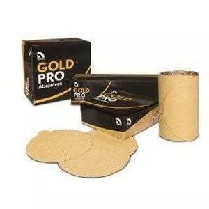 USC GOLD PRO 320 GRIT 6″ PSA SANDING DISC 082314, 100 PER BOX