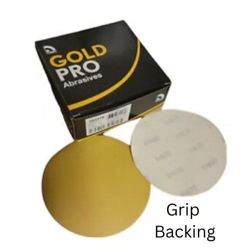 USC GOLD PRO 40 GRIT 6″ GRIP SANDING DISC 082403, 50 PER BOX