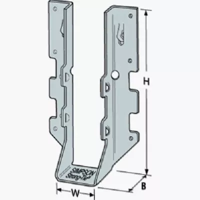 Z-max Face Mount Double Joist Hanger For 2×8 Lumber