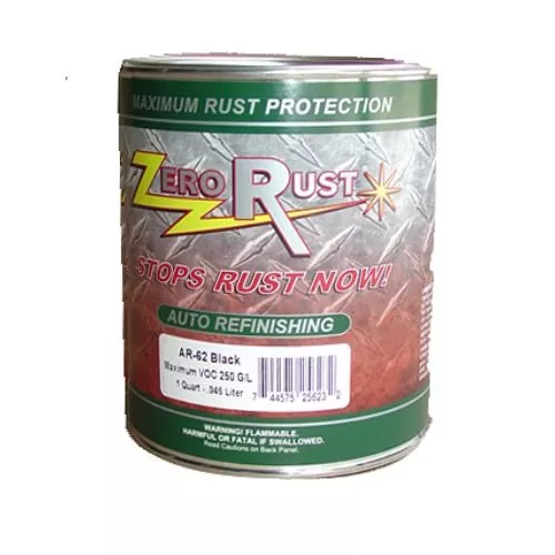ZERO RUST AR-62 BLACK RUST AND CORROSION CONTROL PAINT, 1 QUART CAN